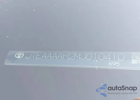 2021 Toyota Venza Limited из США, поврежденный, VIN JTEAAAAH2MJ010410